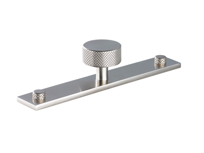 Armac Martin MIX Diamond Knurled Cabinet Knob & Backplate