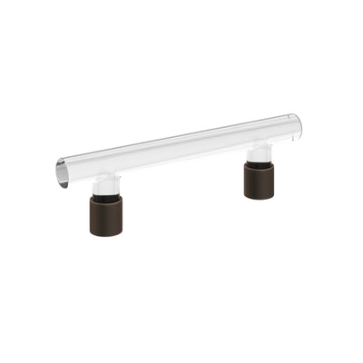 Emtek Modern Glass 4" C-C Pull in Oil Rubbed Bronze