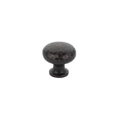 Emtek Arts & Crafts Dimpled 1-1/4" Round Knob in Oil Rubbed Bronze