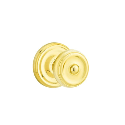 Emtek Waverly Knob with Regular Rosette in Polished Brass