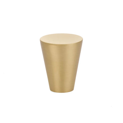 Emtek Cone 1-1/8" Knob in Satin Brass