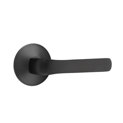 Emtek Spencer Lever with Modern Rosette in Flat Black