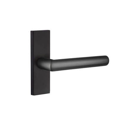 Emtek Stuttgart Lever with Stretto 1-1/2" x 5" in Flat Black