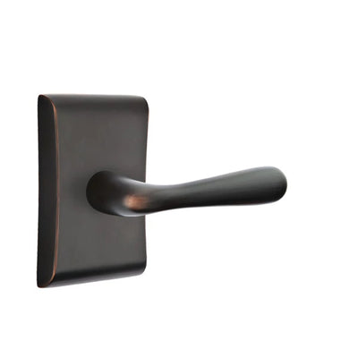 Emtek Basel Lever with Neos Rosette in Oil Rubbed Bronze