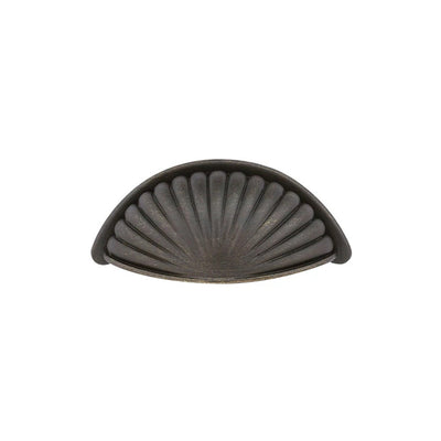 Emtek Tuscany Bronze Fluted 3" C-C Bin Pull (shown in Medium Bronze)