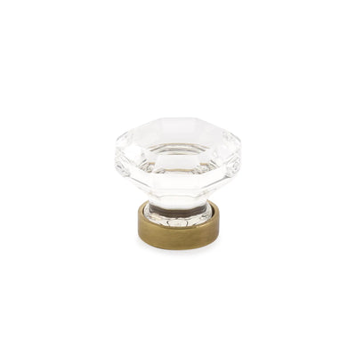 Emtek Old Town Crystal 1-1/4" Knob in French Antique