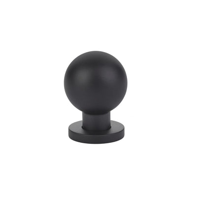 Emtek Globe Knob in Flat Black