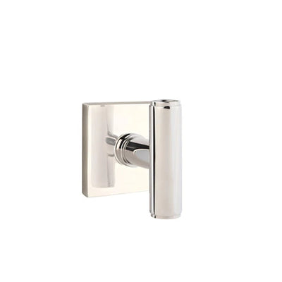 Emtek Ace Knob with Square Rosette in Polished Nickel