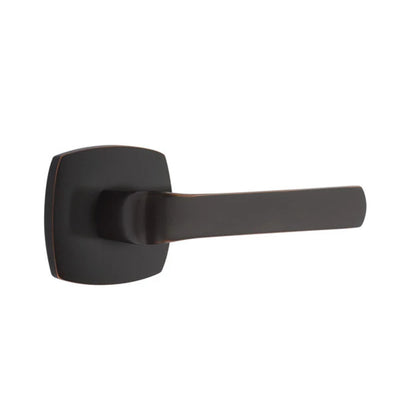 Emtek Spencer Lever with Urban Modern Rosette in Oil Rubbed Bronze