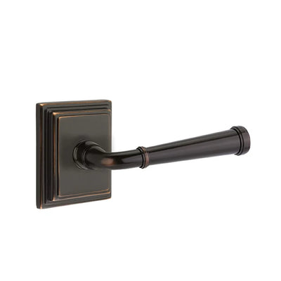 Emtek Merrimack Lever with Wilshire Rosette in Oil Rubbed Bronze