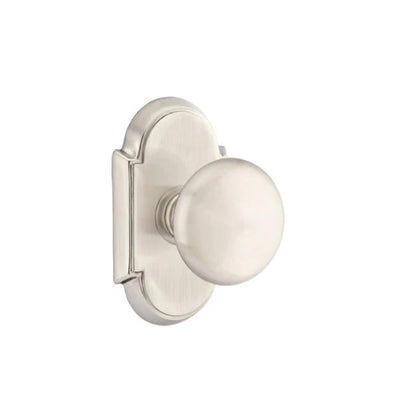 Emtek Providence Knob with #8 Rosette in Satin Nickel