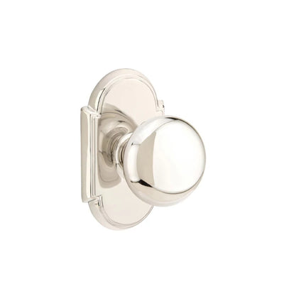 Emtek Providence Knob with #8 Rosette in Polished Nickel