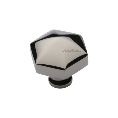 Ashley Norton MT2238 Hex Knob in Polished Nickel