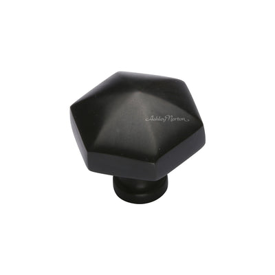 Ashley Norton MT2238 Hex Knob in Dark Oil Rubbed