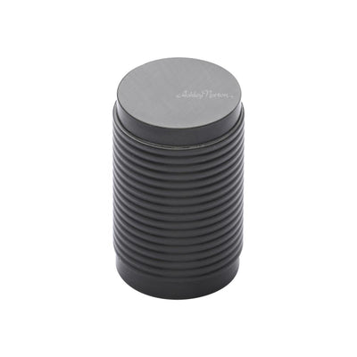 Ashley Norton MT3840 Reeded Stick Cabinet Knob in Flat Black
