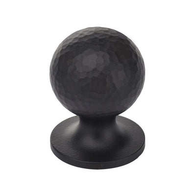 Ashley Norton MK8321 Hammered Orb Knob in Flat Black