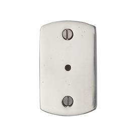 Ashley Norton CV Cabinet Knob Backplate in White Bronze