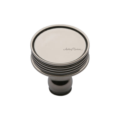 Ashley Norton MT4547 Ridged Knob in Polished Nickel