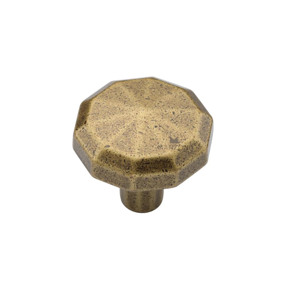 Ashley Norton MB4231 Terre Knob in Distressed Brass