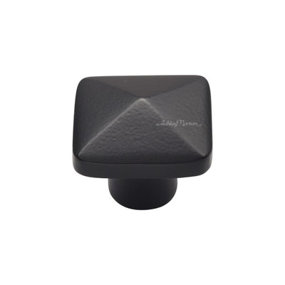 Ashley Norton 390 Pyramid Knob in Matte Black