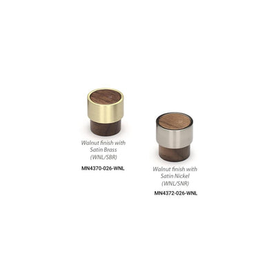 Ashley Norton MN4370 Wick Knob in Walnut