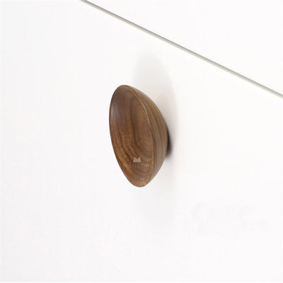 Ashley Norton MN4328 Round Concave Knob in Walnut