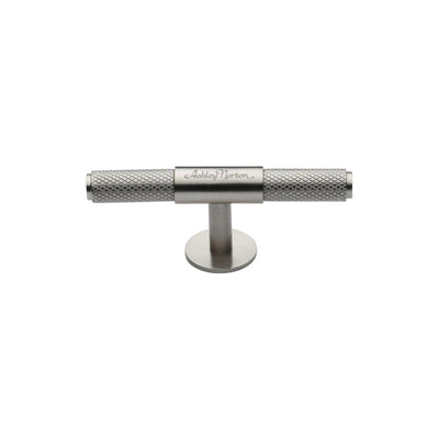 Ashley Norton MT4463 Knurled T-Pull Cabinet Knob in Satin Nickel