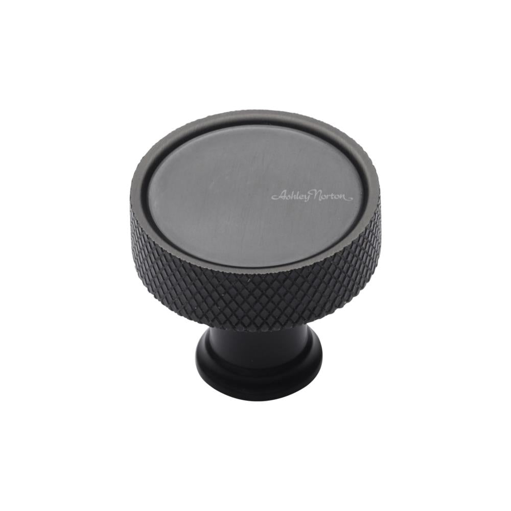 Ashley Norton MT4648 Blackburn Knurled Cabinet Knob in Dark Oil Rubbed