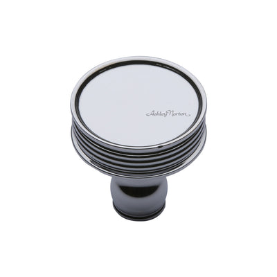 Ashley Norton MT4547 Ridged Knob in Polished Chrome