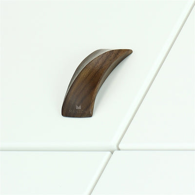 Ashley Norton MN6800 Ridged Pull in Walnut