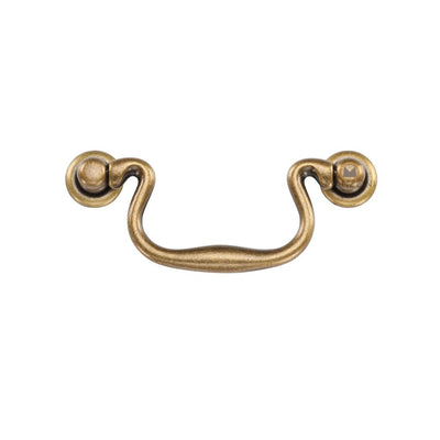 Ashley Norton MB3019 Swan Drop Pull in Distressed Brass