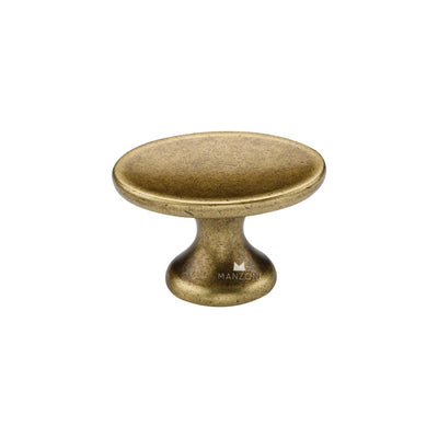 Ashley Norton MG0799 Oval Capri Knob in Antique Florence