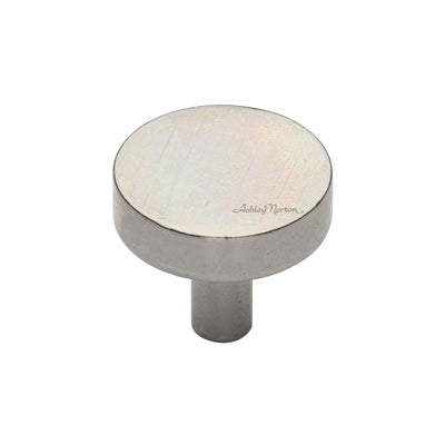 Ashley Norton 3884 Round Disc Knob in White Bronze