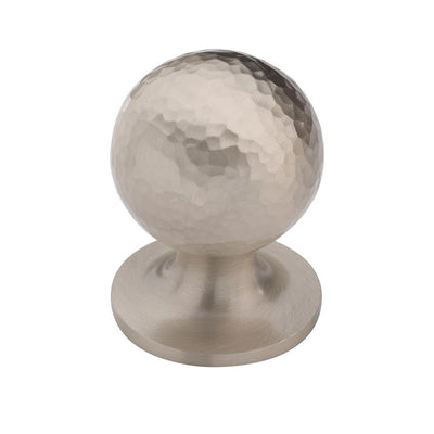 Ashley Norton MK8321 Hammered Orb Knob in Satin Nickel