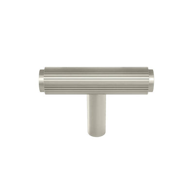 Ashley Norton MT4404 Lucerne Reeded T-Bar in Satin Nickel