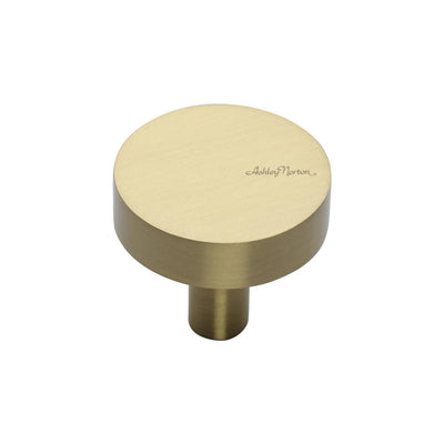 Ashley Norton MT3880 Helios Cabinet Knob in Satin Brass