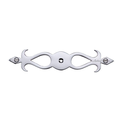 Ashley Norton MT42FL Fleur-de-Lis Backplate in Polished Chrome