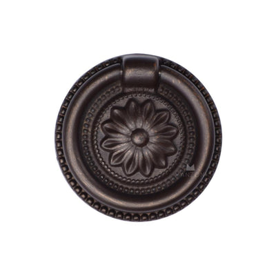 Ashley Norton MB2224 Floral Ring Pull in Lacquered Bronze