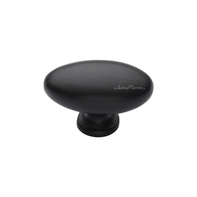 Ashley Norton 118 Egg Knob in Matte Black