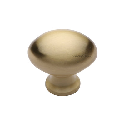 Ashley Norton MT0118 Egg Knob in Satin Brass