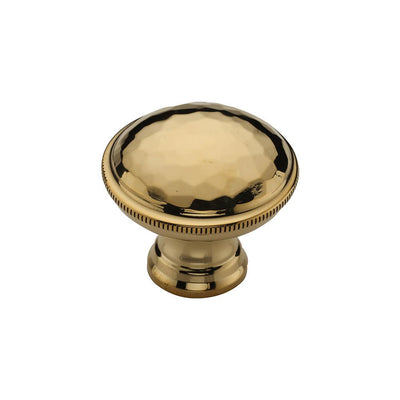 Ashley Norton MT4545 Hammered Knob in Unlacquered Brass