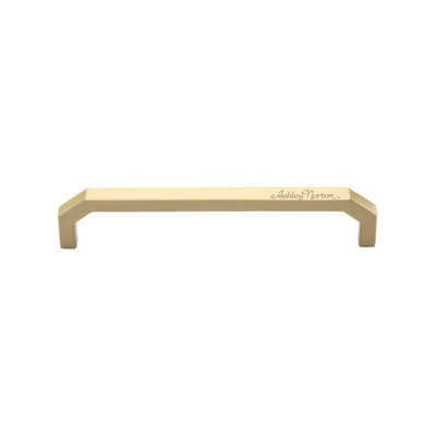 Ashley Norton MT3465 Angular Cabinet Pull in Satin Brass