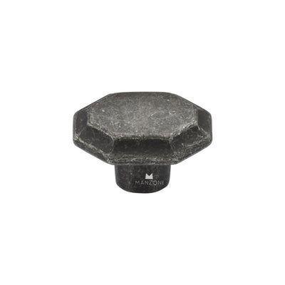 Ashley Norton MG0832 Avenue Knob in Vintage Black Iron