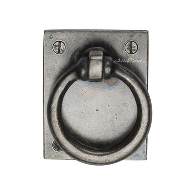Ashley Norton 6367 Drop Pull on Plate in Medium White Bronze