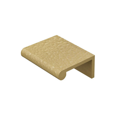 Ashley Norton MK8430 Rear-Mounted Hammered Edge Pull in Satin Brass