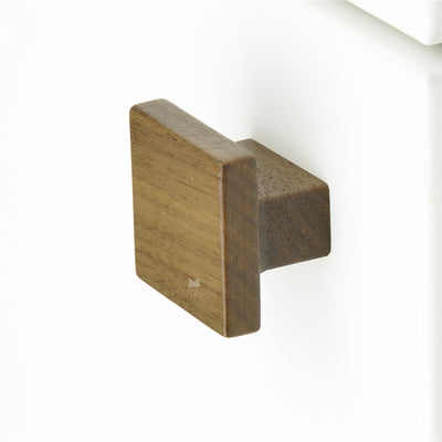 Ashley Norton MN4428 Square Knob in Walnut