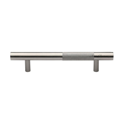 Ashley Norton V1365 Bar Knurled Appliance Pull in Satin Nickel