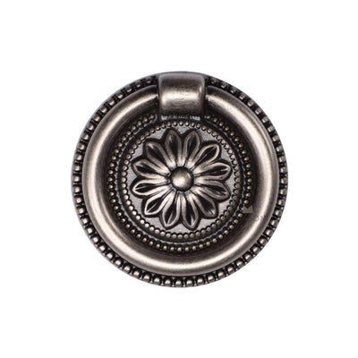 Ashley Norton MB2224 Floral Ring Pull in Distressed Pewter