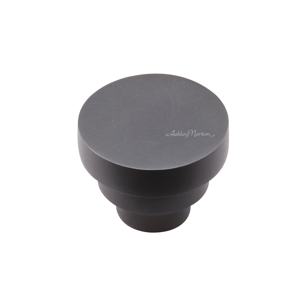 Ashley Norton MT3624 Round Stepped Knob in Dark Oil Rubbed