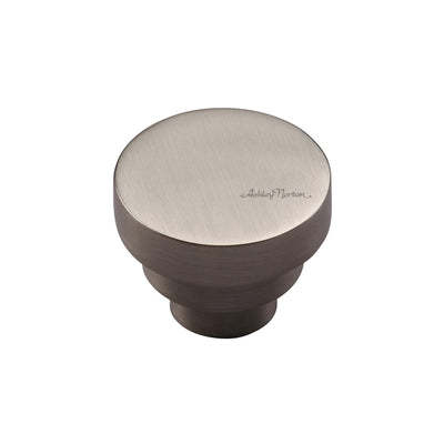 Ashley Norton MT3624 Round Stepped Knob in Satin Nickel